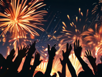 跨年活动，点燃新年的激情与希望，倒计时，点燃激情，迎接希望的跨年狂欢